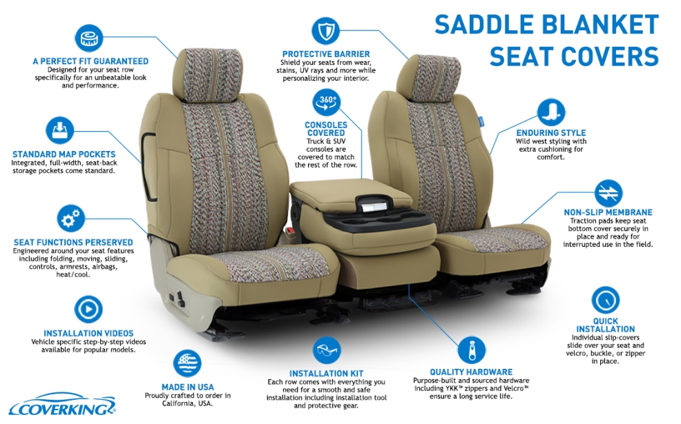 Coverking SaddleBlanket Seat Covers