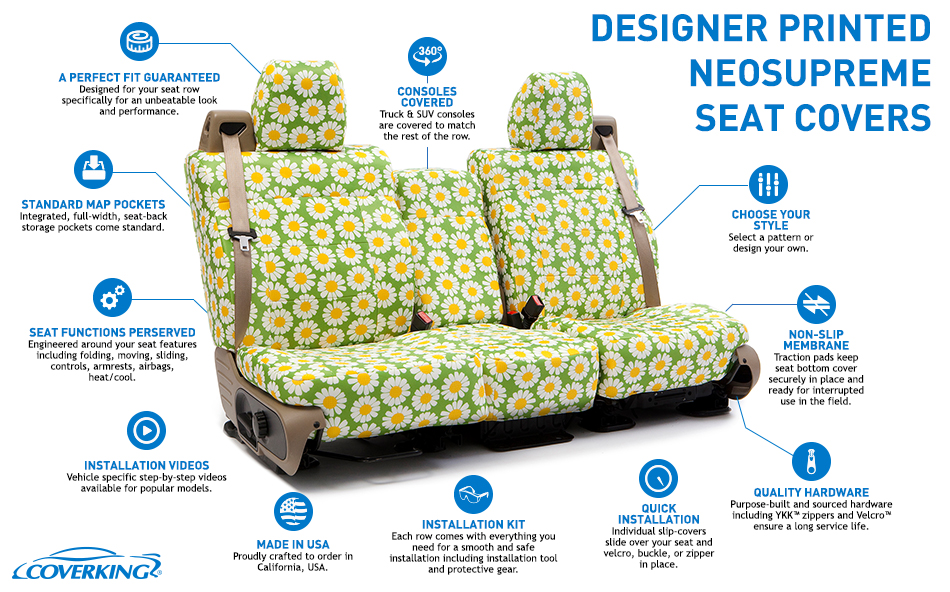 Coverking Neosupreme Designer Series Custom Seat Covers