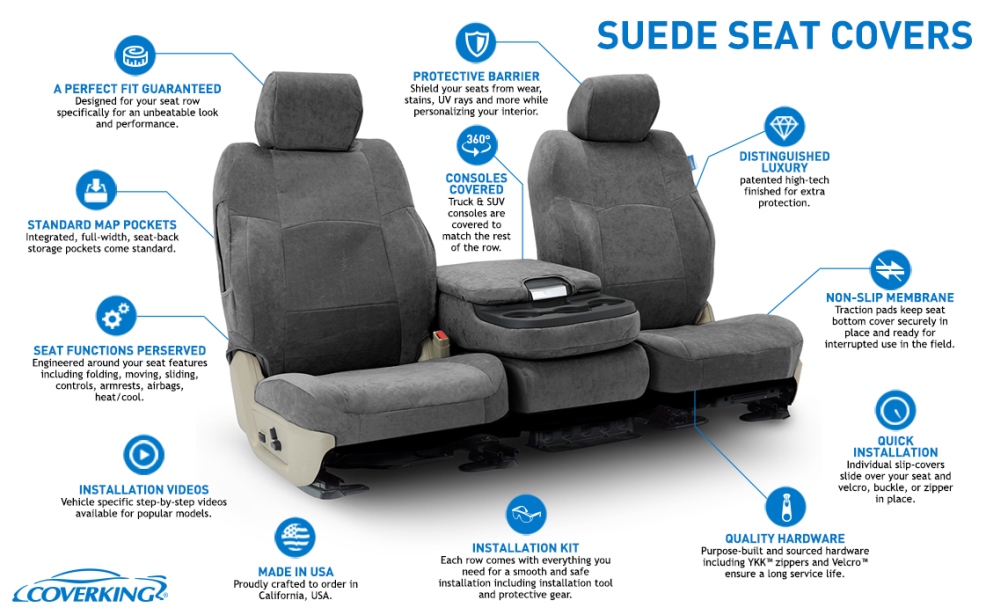 Suede Car Seat Covers