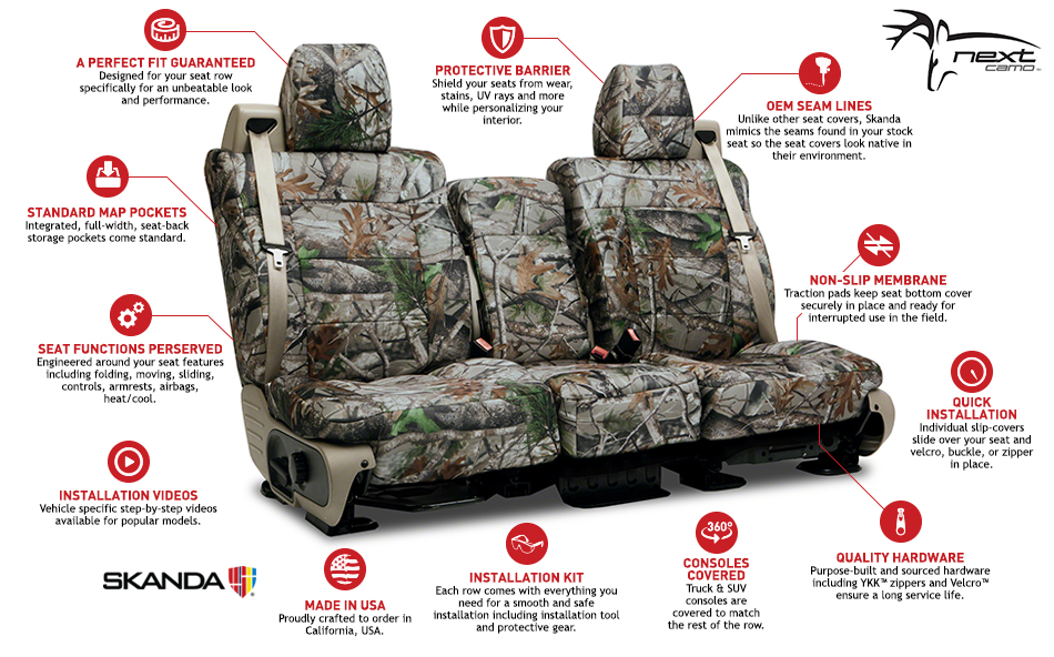 Coverking Next Camo G-1 Vista Custom Neosupreme Seat Covers